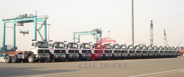 beiben tractor truck for congo customer