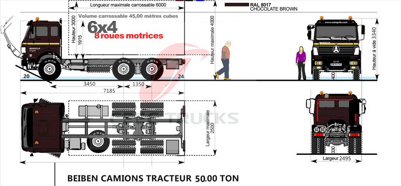 beiben 420 Hp tractor truck manufacturer