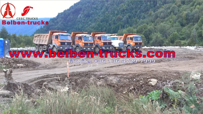 north benz 12 wheeler dump trucks for exporting 