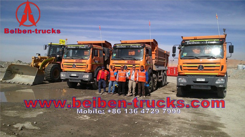 north benz 12 wheeler dump trucks for exporting 