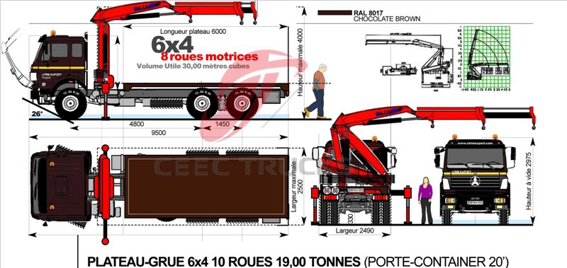 beiben 10 T truck mounted crane