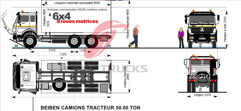 beiben tractor truck for congo customer