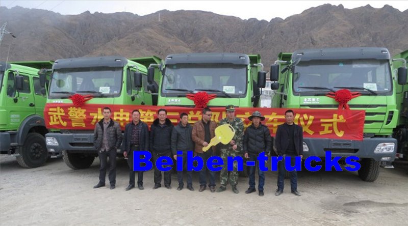 Beiben truck for nepal earthquake rescue