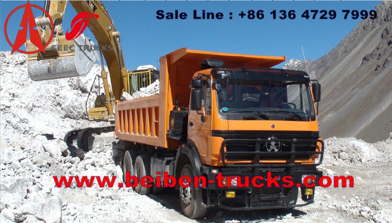 beiben 380 hp engine dump truck