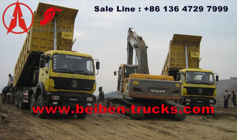 china beiben 60 T tipper trucks supplier