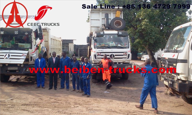 Congo north benz 340 Hp dump trucks manufacturer from china 