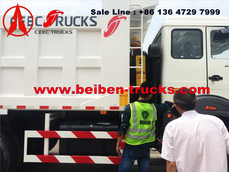 CONGO north benz dump truck for Burear veritas inspection 