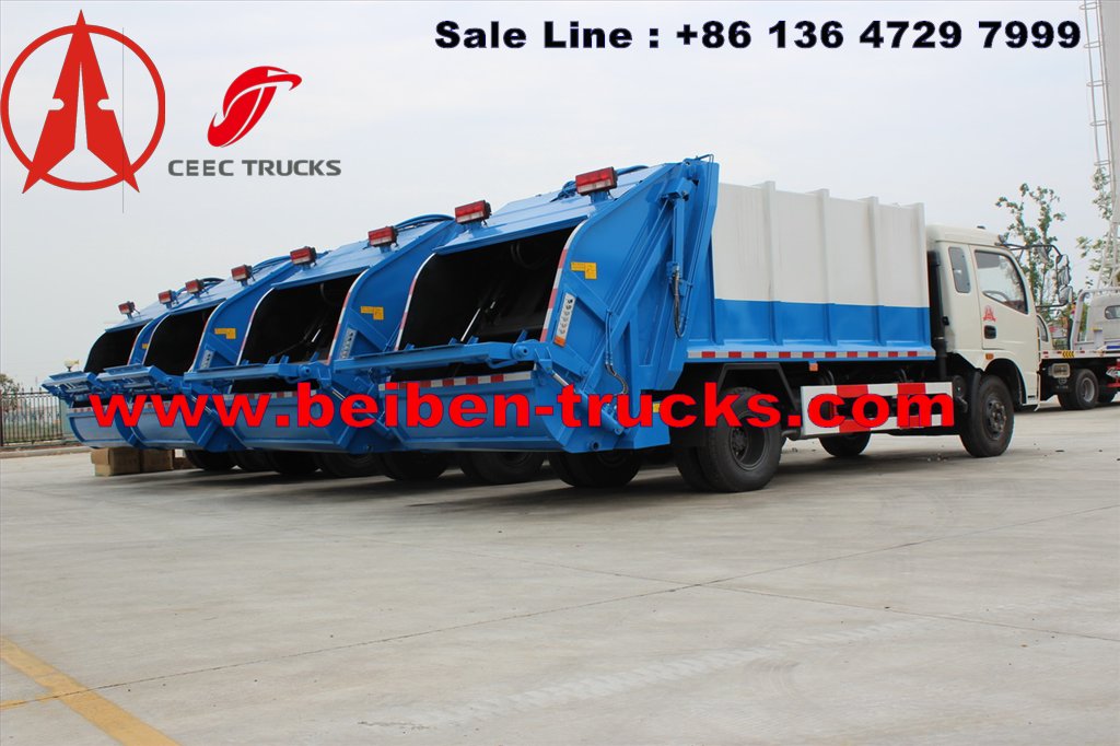 north benz 10 cbm garbage compactor truck