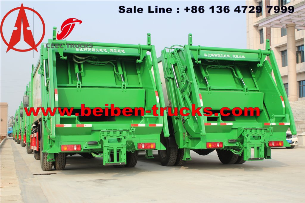 north benz 10 cbm garbage compactor truck