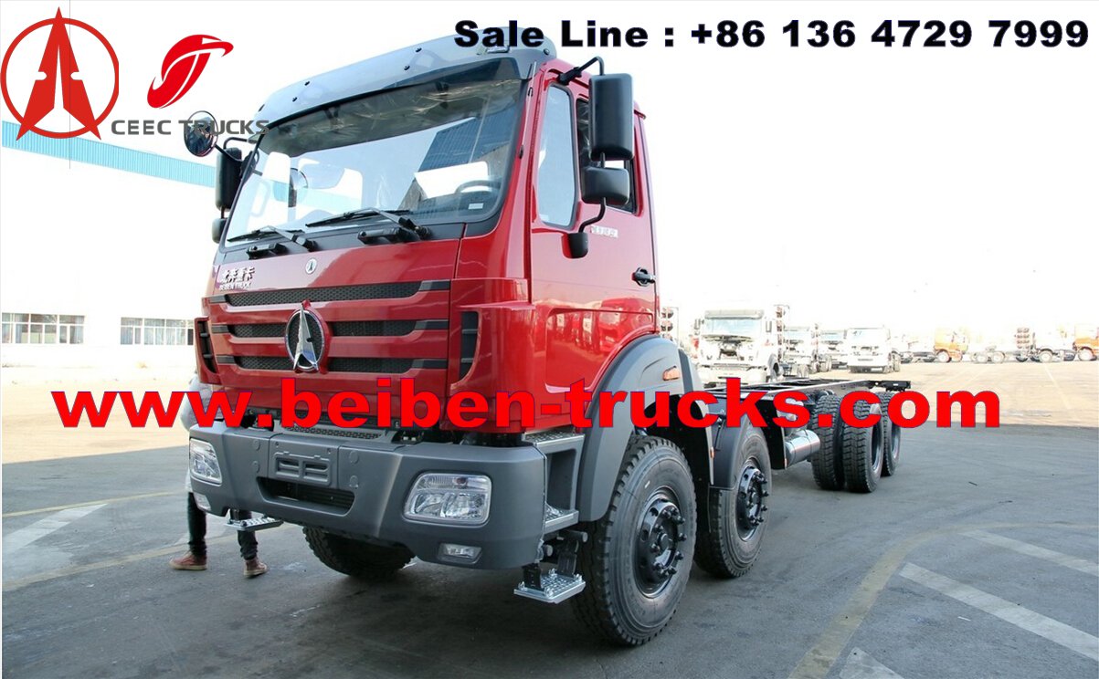 beiben 12 wheeler cargo truck chassis 