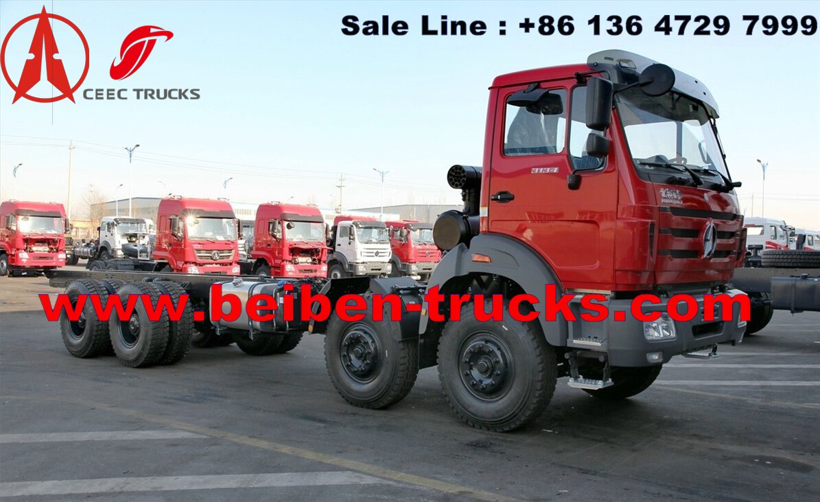 beiben 12 wheeler cargo truck chassis 