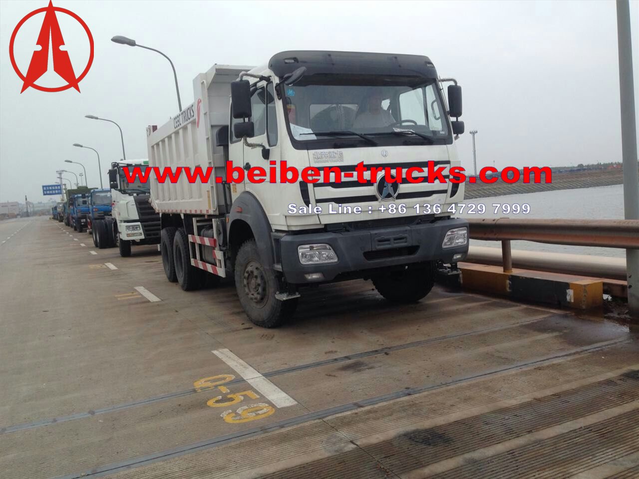 beiben 2534K dump truck for shipping 