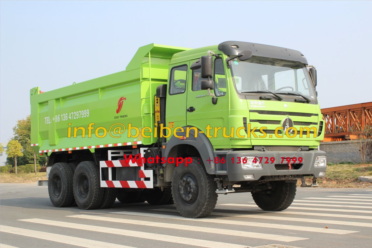 Chinese Truck Euro3 380hp air condition Beiben dump truck