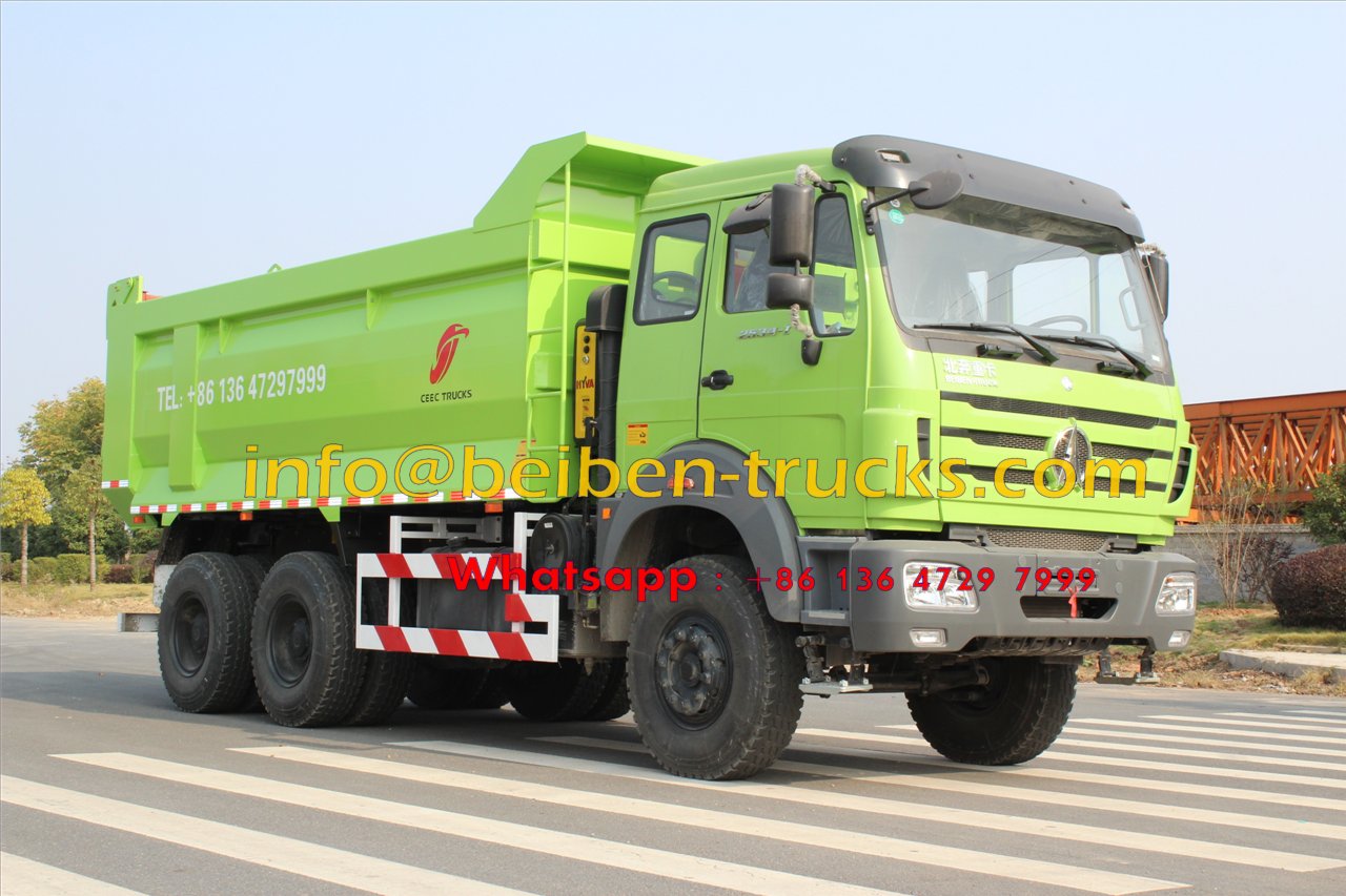 Chinese Truck Euro3 380hp air condition Beiben dump truck