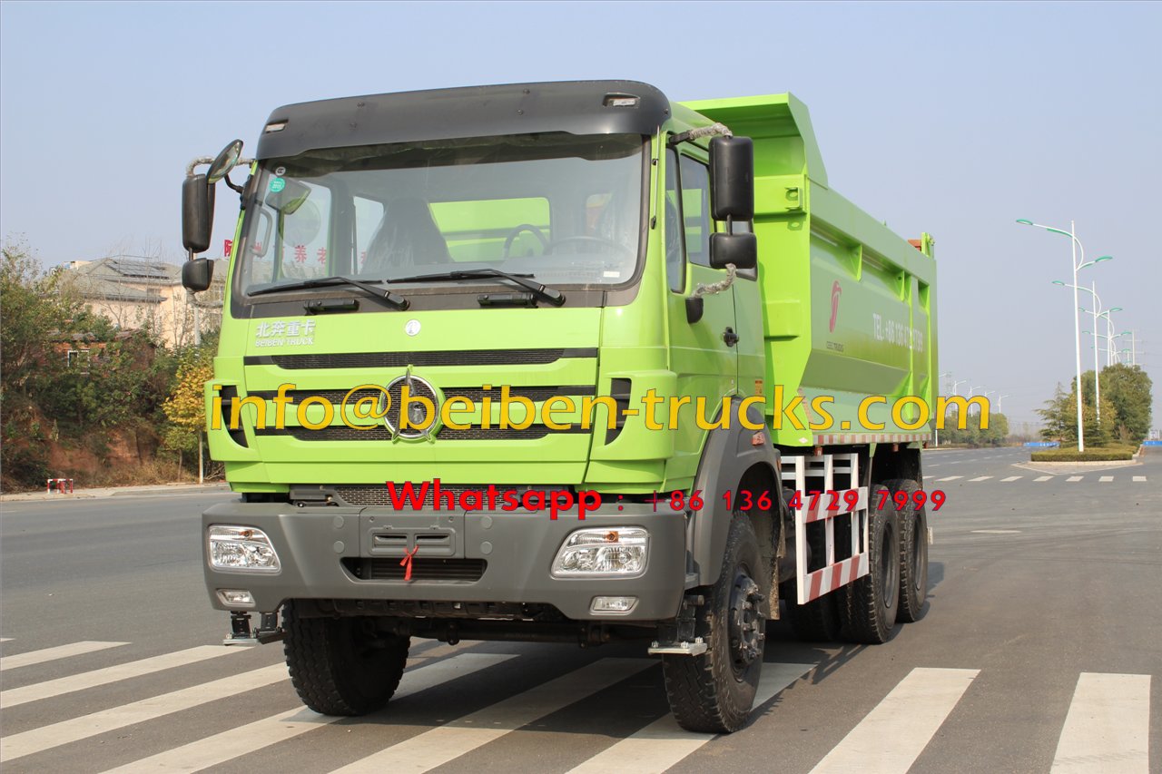 Chinese Truck Euro3 380hp air condition Beiben dump truck