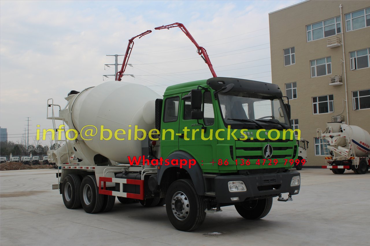 beiben 10 wheeler concrete mixer truck 