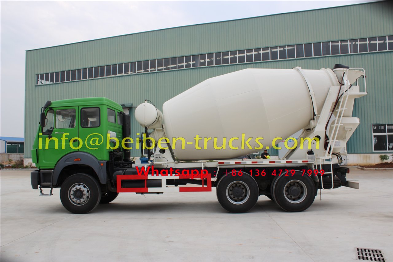 beiben 10 wheeler concrete mixer truck