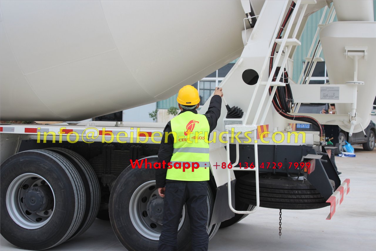 beiben 10 wheeler concrete mixer truck