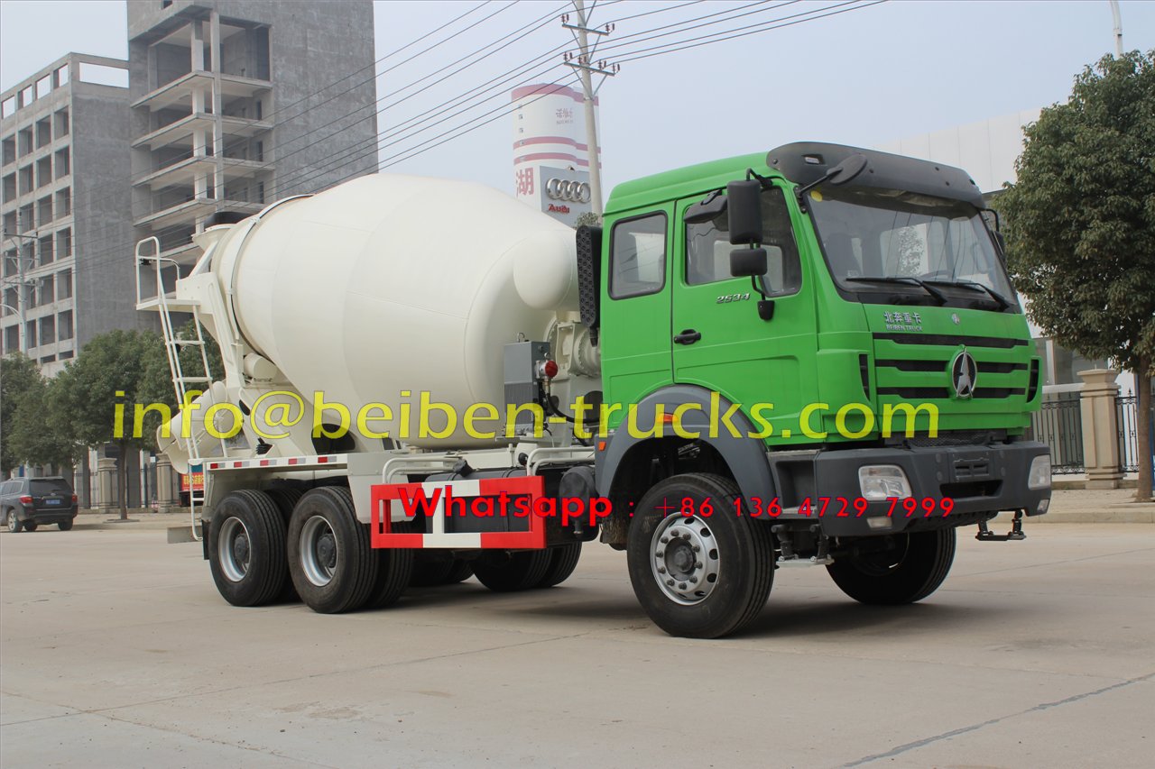 2015 new model Beiben concrete mixer truck price 