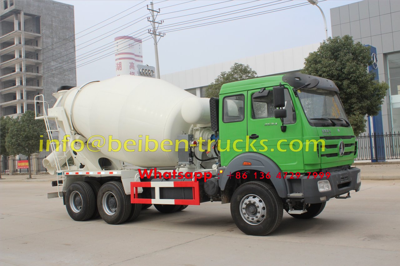 2015 new model Beiben concrete mixer truck price 