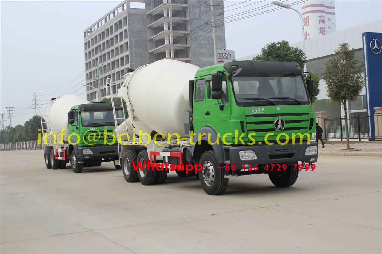 2015 new model Beiben concrete mixer truck price 