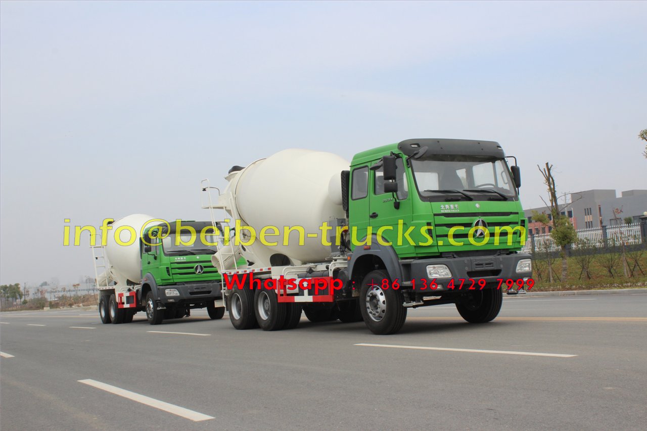China Beiben 6x4 340hp 10 Cubic Meters Concrete Mixer Truck