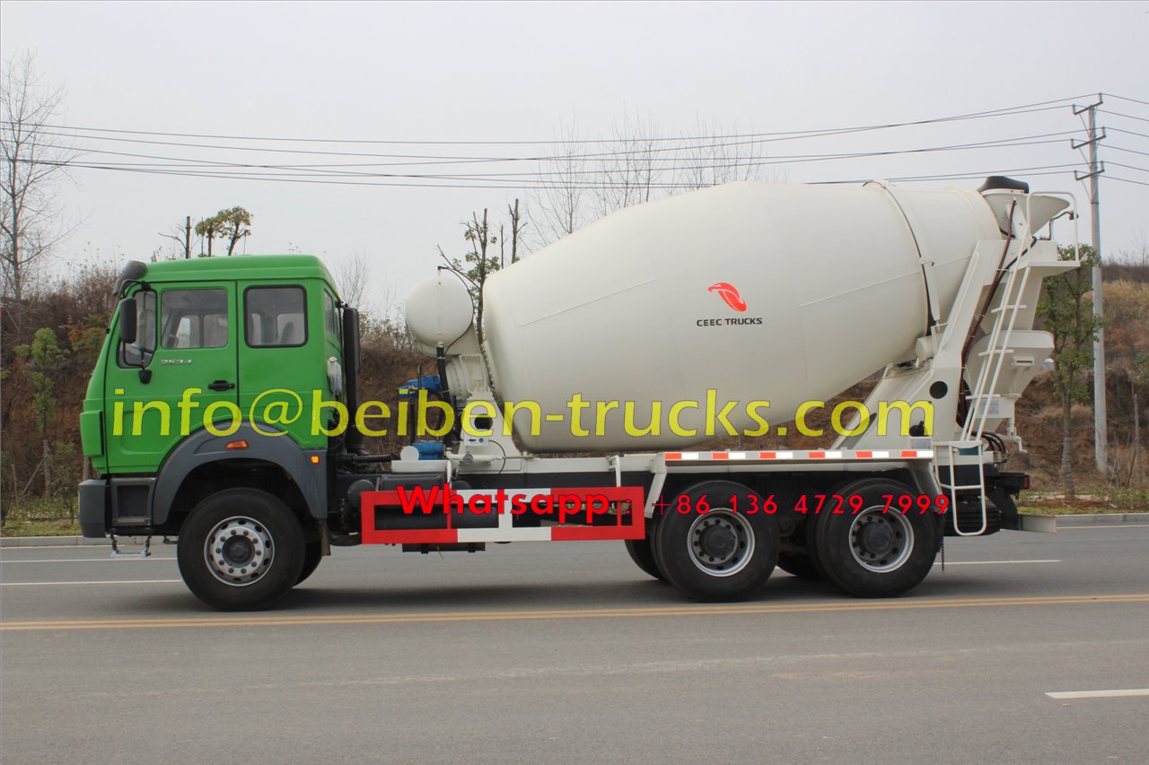 China Beiben 6x4 340hp 10 Cubic Meters Concrete Mixer Truck