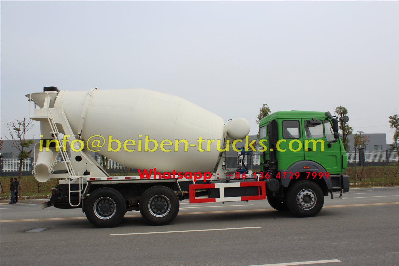 China Beiben 6x4 340hp 10 Cubic Meters Concrete Mixer Truck