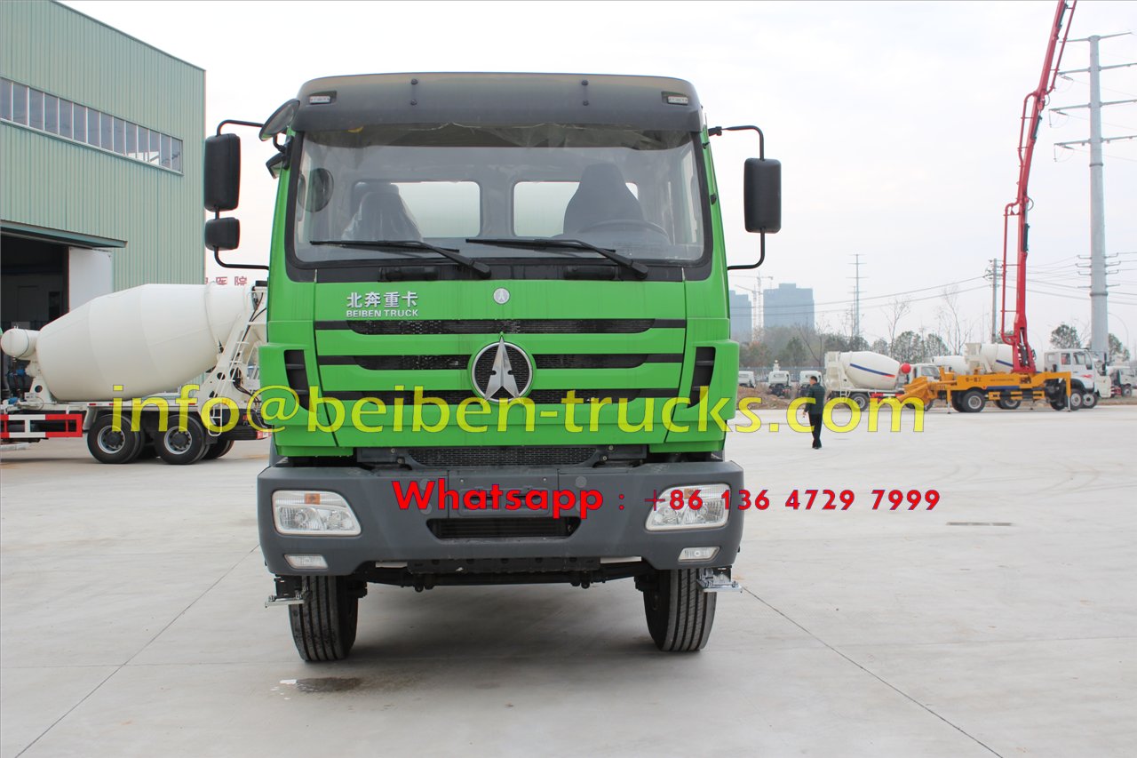 Using mercedes benz technology Beiben 10 wheel 5 cubic meters concrete truck 