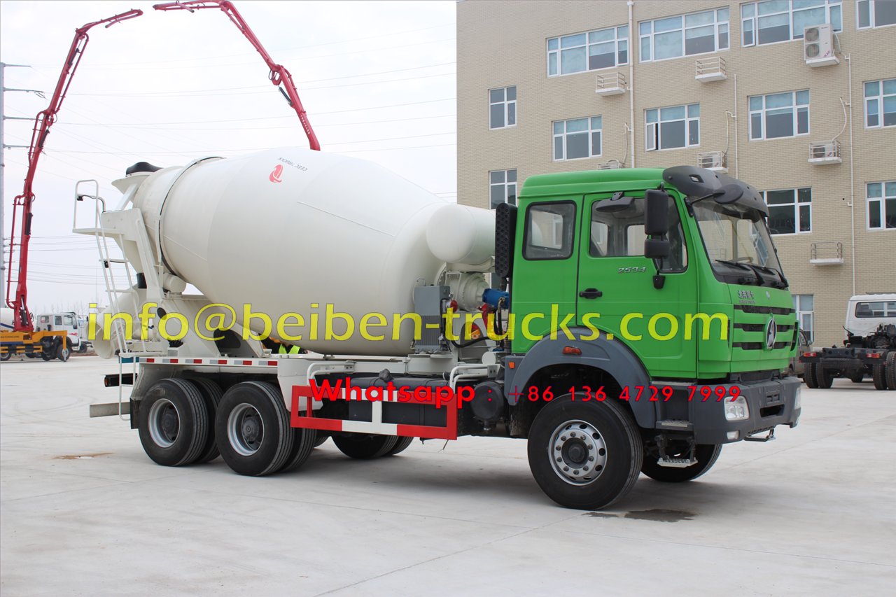 North Benz 6x4 self loading brand new cement mixer truck