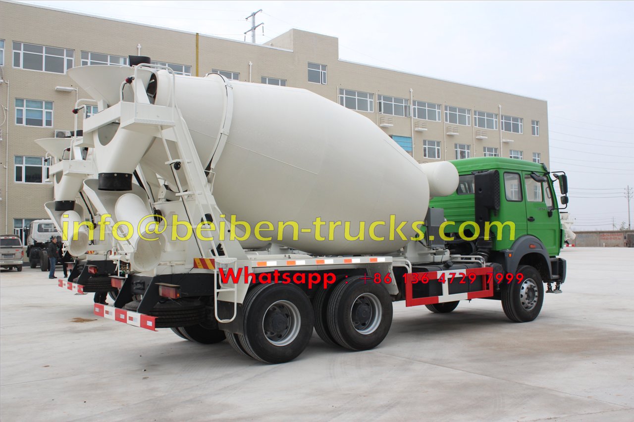 Famous brand Beiben 336hp concrete mixer truck cheap price 