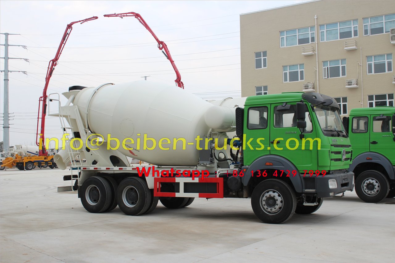 Good condition Beiben 336hp 6X4 concrete truck 