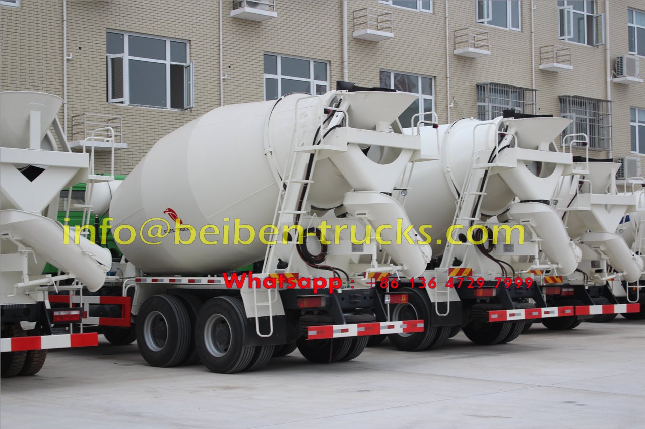 North benz 8cbm 6x4 concrete mixer truck sale in Africa