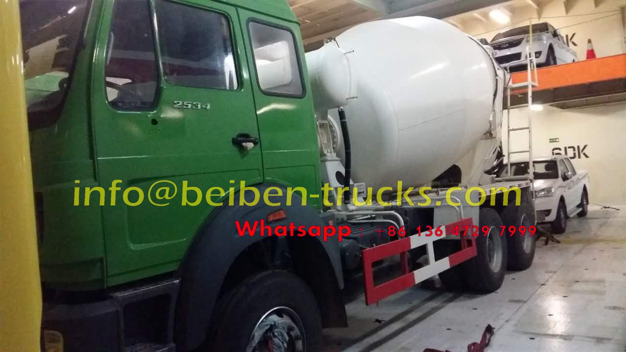 beiben 2534 concrete mixer truck shippment.