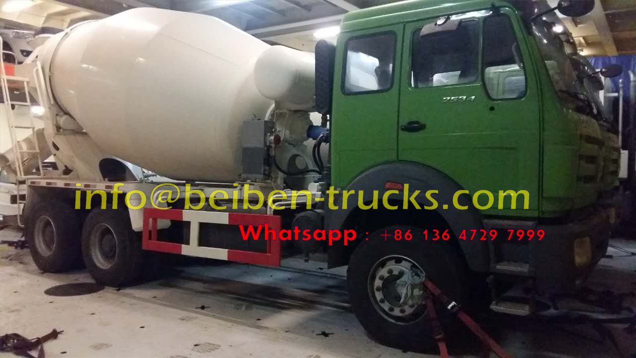 beiben 2534 concrete mixer truck shippment.