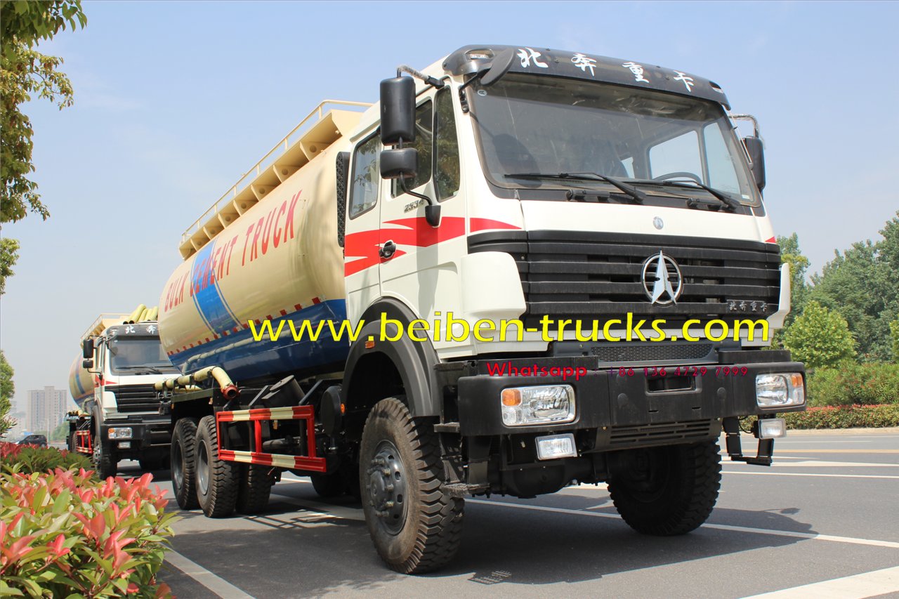 beiben 2534 off road bulk cement truck