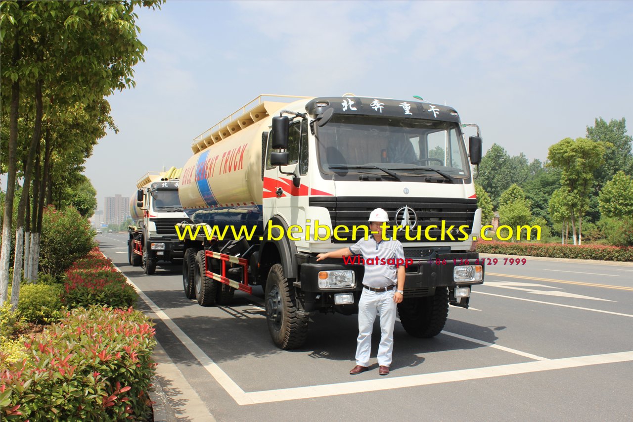 beiben 2534 off road bulk cement truck