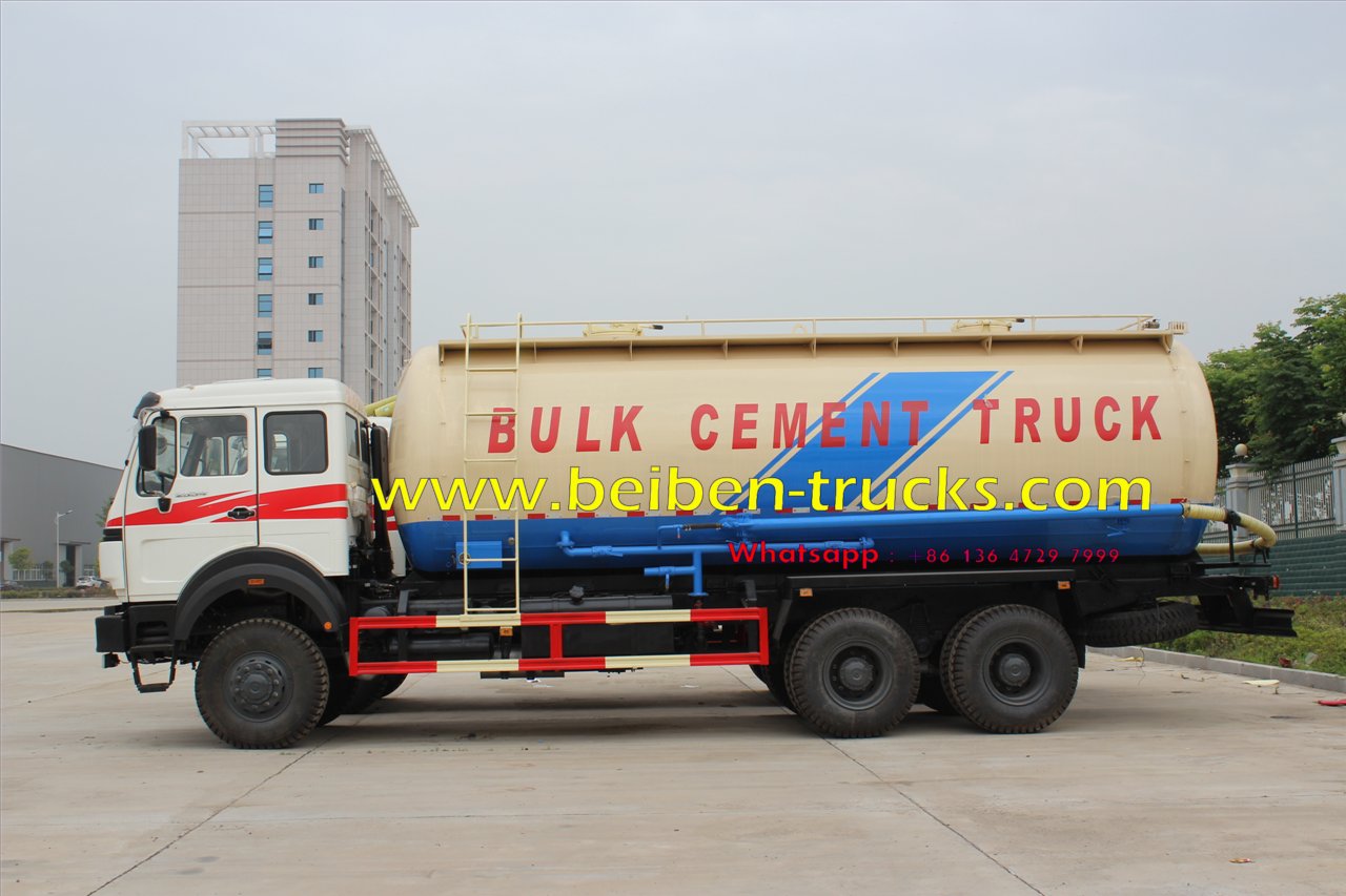 beiben 2534 off road bulk cement truck
