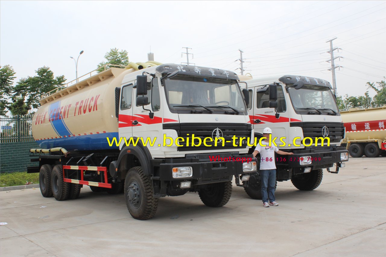 beiben 2534 off road bulk cement truck