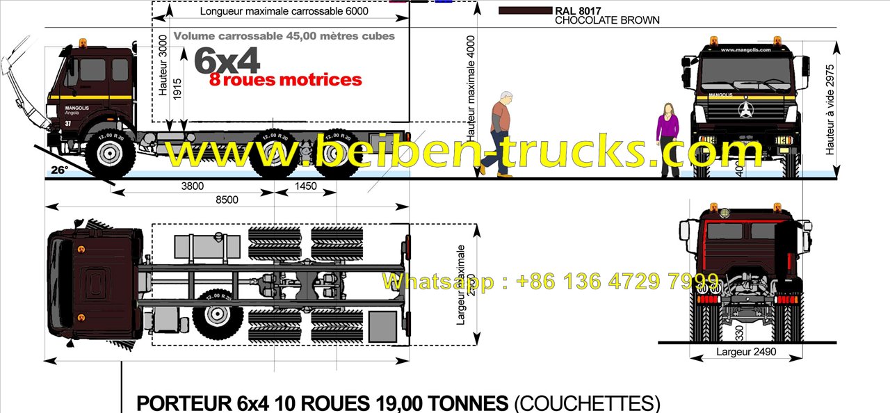 beiben 30 T dump truck supplier in china