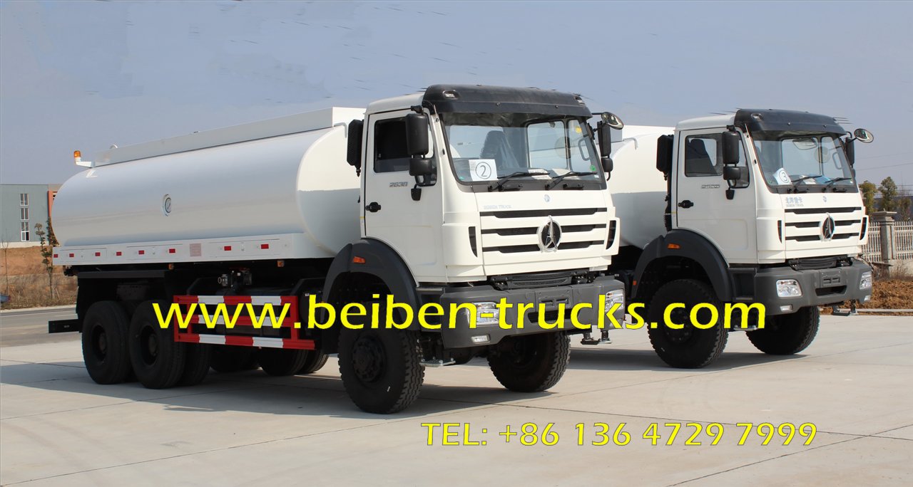 China manufacture New Brand 20 m3 beiben water tank truck for sale