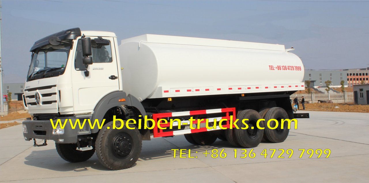 top china brand beiben 2638 off road water truck for sale 