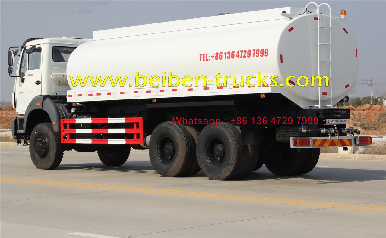 Kenya best quality beiben 20 CBM water truck supplier. 