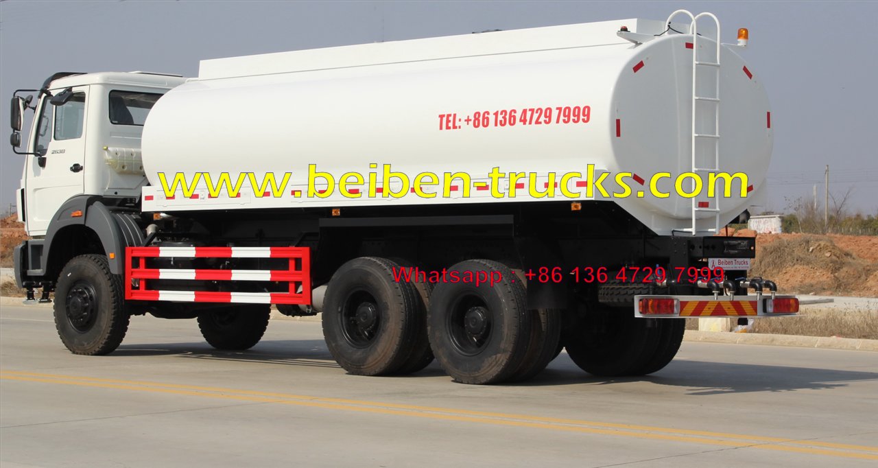 Beiben Off Road 6*6 Water Bowser Truck Water Tanker Truck 20Cbm 