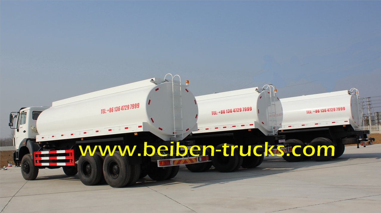 Beiben NG80B 6x4 5000 gallon water tank truck 