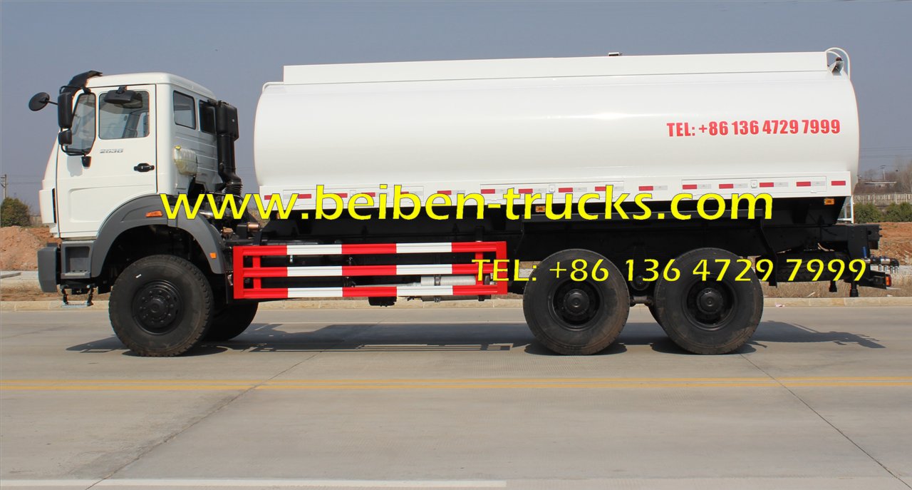 North benz BEIBEN 6x4 336HP tank truck water truck for sale 
