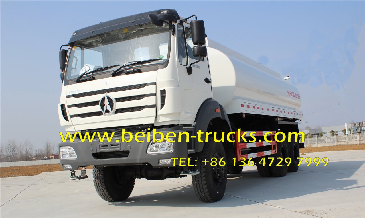 North Benz NG80 6x4 power star 20 ton water tank truck 