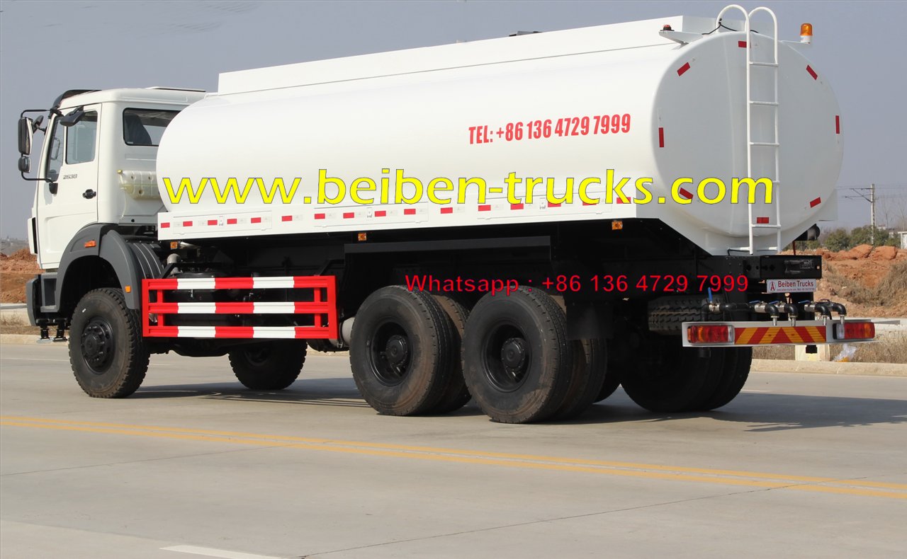 North benz NG80 6x4 336hp water tank truck for sale in constructon