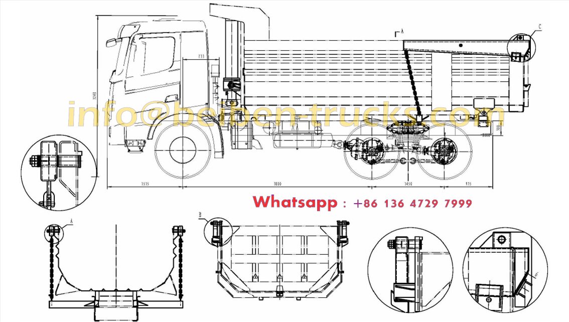 beiben 2638 K dump truck 