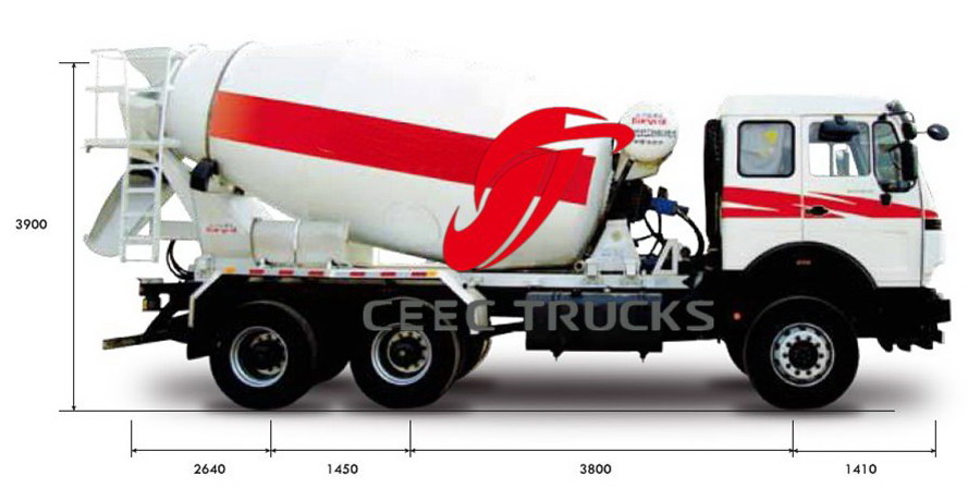 beiben 2534 mixer truck supplier